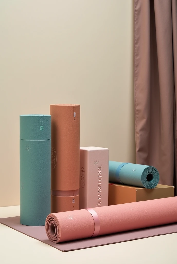 Yoga accessories and materials collection